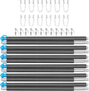Universal Trampoline Replacement Enclosure Poles with Clamp and Hardware (only fit for The Trampoline with 6 Poles) by TinyTreasures Baby Boutique