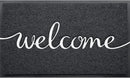Door mat, Outdoor Indoor Welcome mat, Durable Non-Slip Easy to Clean Front Doormat, Entrance Rectangular Doormat, for high Traffic Areas (30" x 17.5", Black) by CozyNest Decor