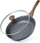 SENSARTE Nonstick Frying Pan Skillet with Lid, Omelet Pan with Cover, Healthy Cooking Chef's Pan, Kitchen Non Stick Pan, Free of Intentionally Added PFOA (11inch + Glass Lid) by CozyNest Decor