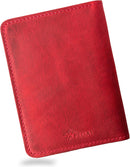 PEGAI Personalized Leather, Passport Holder For Travel | Handmade Passport Wallet Cover Case | Travel Document Holder, Passport Cover for Men, Women, and Family | Pike (Rose) by TinyTreasures Baby Boutique