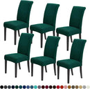 Joccun Chair Covers for Dining Room Set of 6, Dining Chair Slipcovers Stretch Dining Room Chair Covers Seat Protector,Washable Parsons Chair Cover for Home,Hotel,Banquet(Hunter,6 Pack) by CozyNest Decor