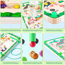 Montessori Magnetic Maze, Alphabet Learning Busy Board for Toddlers 2-4, Wooden Puzzle Educational Toys with Magnetic Letters by TinyTreasures Baby Boutique