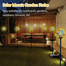 Afirst Solar Lights Outdoor Decorative - Solar Gazing Ball Mosaic Garden Stakes Flower Decorative Lights Waterproof for Pathway Yard Lawn Decoration Yellow by CozyNest Decor