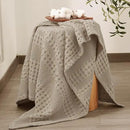 PHF 100% Cotton Waffle Weave Throw Blanket, Soft Lightweight Breathable Cozy Summer Throws for Couch Bed Sofa, Luxury Aesthetic Woven Blanket for Home Decor & Office, 50"x60", Simply Taupe by CozyNest Decor