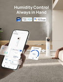 Dreo 11L Smart Humidifier Large Room 700 ft², 100H Cool Mist Air Humidifiers for Bedroom, Top-Fill Self-Cleaning Tank, 26dB, Auto Mode, Aroma Box, RGB Light, Remote & APP Control, Baby, Starlight by TinyTreasures Baby Boutique