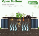 KING BIRD Raised Garden Bed Quick-Install Galvanized Planter Garden Box Outdoor for Gardening, Vegetables, Flowers 7.2x1.7x1 Ft, Dark Grey by GreenHaven Gardens