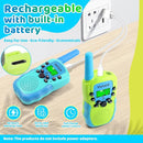 Vvinca Rechargeable Walkie Talkies for Kids 4 Pack, 5-7 Year Old Boy Toys Long Range 22 Channels 2 Way Kids Walkie Talkie with Flashlight for Camping Hiking Indoor Outdoor 3 4 5 6-12 Girl Boy Gift by TinyTreasures Baby Boutique