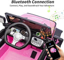 24V Kids Ride on Car, Kids Electric Vehicles Car Ride on Toy Truck for Toddlers w/Remote Control, 400W Motor - Light Pink by TinyTreasures Baby Boutique