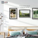 VCK 12x18 Frame Set of 3, Gray Solid Wood Poster Picture Frame, Exclusive Wood Grain, Wall Gallery Frame by CozyNest Decor