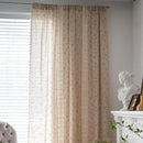 Sutuo Home Boho Curtain Semi-Blackout Crochet Hollow Lace Patchwork with Floral Print Cotton Linen Fabric, Handmade Tassels Rod Pocket Bohemian Window Drapes for Living Bedroom, 59"W x 63"L, 1 Panel by CozyNest Decor