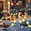 Solar Firefly Lights 16 LED Swaying Outdoor Waterproof Decorative Lights for Yard Patio Pathway Lawn Decorations (2 Pack, 8 Heads) by GreenHaven Gardens