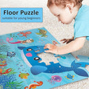 Jumbo Floor Puzzle for Kids, Large Jigsaw Puzzles 35 Piece for Kids Ages 3-5,Preschool Learning & Education Toys, Gifts for 4-8 Year Old Boys and Girls (Marine Animals) by TinyTreasures Baby Boutique