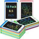 LCD Writing Tablet for Kids, 8.5 Inch Colorful Doodle Board Drawing Tablet, Educational Learning Toys Birthday Gifts for Kids Age 3 4 5 6 7 8 (18 Pack) by TinyTreasures Baby Boutique