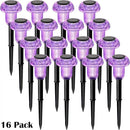 Halloween Solar Lights Outdoor 16 Pack Purple LED Waterproof Mushroom Outside Lights for Yard Garden Patio Pathway Walkway Landscape Halloween Decorations by CozyNest Decor