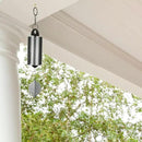 Woodstock Chimes Heroic Windbell Wind Chime for Outside 40" Large Silver,Deep Tone Sound, Outdoor Decor for Patio, Porch, Garden HWLAS by CozyNest Decor