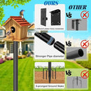 Ottsuls Bird Feeder Pole, 76 Inch Heavy Duty Bird House Pole Kit for Outdoors, with Wooden Board, 5-Prong Base Feeding Station for Wild Birds Watching, Adjustable Feeder Stand (House Not Included) by GreenHaven Gardens