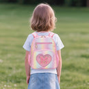 I IHAYNER Kids Glitter Lightweight Backpack for School Travel & Daycare, Toddler Backpack for Girls 3+ Preschool Kindergarten Elementary Kids Backpack-Rainbow Pink M by TinyTreasures Baby Boutique