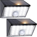 JSOT 22LED Solar Motion Sensor Lights Outdoor, Solar Lights Outdoor Waterproof IP65, Bright Wall Security Lighting for Outside Yard Front Door Fence - Cool White by GreenHaven Gardens