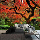 FENDROM Lakeside Red Tree Print Tapestry Nature Old tree Wall Hanging Decorative Psychedelic Scenic Tree Headboard Bedspread Tapestries for Bedroom Living Room Decor by CozyNest Decor