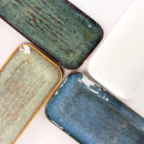 Porcelain Dinner Plates, Serving platters for entertaining, for Fruit, cheese, snack, Bread, cupcake, Salad - Scratch Resistant durable, Microwave, Dishwasher Safe, four colors 4 PCS by CozyNest Decor