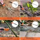 Garden Tools Set, Carsolt 10 Piece Stainless Steel Heavy Duty Gardening Tools Set for Planting Pruning Gardening Kit with Durable Gardening Bag Gloves Gift Box Ideal Garden Gifts for Women Men(Orange) by GreenHaven Gardens