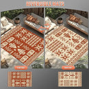WILDROOTS 5x8 Feet Plastic Exotic Red Outdoor Rug, Stain Resistant Waterproof Reversible Outdoor Patio Rug, Fade Resistant Camping Rug by GreenHaven Gardens