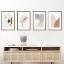 16x24 Poster Frame Set of 4 Natural Solid Walnut Photo Frames with 12x18 Removable Mat Wall Hanging Large Handcrafted Frame with HD Plexiglass Wall and Tabletop Display Large Picture Frame by CozyNest Decor