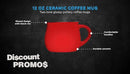 DISCOUNT PROMOS Glazed Campfire Coffee Mugs 12 oz. Set of 10, Bulk Pack - Perfect for Coffee, Tea, Espresso, Hot Cocoa, Other Beverages - Red by CozyNest Decor