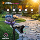 Solar Spotlights Outdoor Color Changing, 180°Adjustable Flag Pole Lights, IP67 Garden Lights Solar Powered Waterproof, Wall Lights for Garden Pool Area Pond, Landscape Solar Light for Yard by GreenHaven Gardens