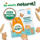 Little Bellies Organic Animal Crackers Toddler Snack (Pack of 5 x 4.58 oz Individual Packs) by TinyTreasures Baby Boutique