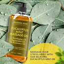 MAJESTIC PURE Eucalyptus Mint Massage Oil for Massage Therapy - Refreshing, and Relaxing - Natural Oils with Eucalyptus Essential Oil - for All Skin Types - Men and Women - 8 fl oz by CozyNest Decor
