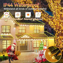 Hezbjiti 2 Pack 1000 LED 403 FT Christmas String Lights Outdoor, 8 Lighting Modes IP44 Waterproof Fairy Lights with Timer and Dimmable Function for Party Tree Decorations (Warm White, Green Wire) by GreenHaven Gardens