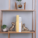 Book Ends for Shelves to Hold Books Heavy Duty,Decorative Bookend for Bookshelf Décor,Cute Animal Cat Book Stopper Cat Statues for Home, Office Desk Decoration,1pair by CozyNest Decor