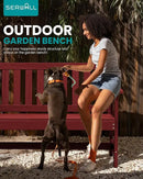 SERWALL Outdoor Bench, HDPE Outdoor Benches Weatherproof, 2-Person Garden Bench with 660 lbs Weight Capacity, Patio Benches for Outdoors, Garden, Porch, Backyard and Park, Red, 6 Pack by GreenHaven Gardens