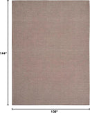 Nourison Positano Indoor-Outdoor Natural 9' x 12' Area Rug, Easy Cleaning, Non Shedding, Bed Room, Living Room, Dining Room, Backyard, Deck, Patio (9x12) by CozyNest Decor