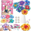 Flower Bouquet Art Craft Kit, Poke DIY Creative Activity Kit with with 6 Flowers & 6 Light Strings, Mess-Free Fun for Girls & Boys, Fun & Educational Kids Craft Gift for Girls Boys Ages 4, 5, 6, 7, 8+ by TinyTreasures Baby Boutique