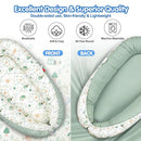 Baby Lounger - Breathable & Soft Baby Nest, Portable and Lightweight Tummy Time Lounger for Home and Travel, Ideal Newborn Babies Essentials Baby Shower Gifts by TinyTreasures Baby Boutique