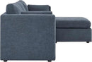 CHITA Modular Sectional Sofa, FSC Certified L Shaped Couch with Reversible Chaise, Modular Sectional Couch for Samll Space,78 Inch Width, 3 Seat Modular Sofa with Storage Ottoman, Blue by CozyNest Decor