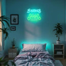 Leaf Neon Sign, Because I Got High Neon Signs for Wall Decor, Dimmable Acrylic Neon Lights for Living Room Bedroom Bar Pub Club Man Cave Game Room Hotel Party Decorations by CozyNest Decor