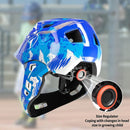 Kids Bike Helmet with Chin Guard, Adjustable Detachable Children’s Full Face Helmet for Girls and Boys, Cycling Helmets Skateboard, Scooter by TinyTreasures Baby Boutique