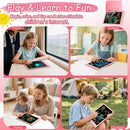 Decute Kids Toys LCD Writing Tablet with Stylus, 10 Inch Erasable Toddlers Doodle Board, Reusable Drawing Pad for Kids, Educational Christmas Birthday Gift for 3 4 5 6 7 8 Girls Boys Toddler Pink by TinyTreasures Baby Boutique