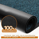 Mibao Front Door Mat, Dirt Trapper Welcome Mat for Outdoor Indoor, Non-Slip Waterproof Doormat, Durable Machine Washable Low Profile Entry Rug for Back Door Outside Patio Porch, 72" x 48", Blue by CozyNest Decor