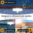 Energetic Solar Outdoor Lights, 1800LM 192 LED Security Motion Sensor Outdoor Lights with Remote Control, IP65 Waterproof Floodlight, 3 Head Motion Detected Spotlight for Garage, Pack of 2 (White) by GreenHaven Gardens