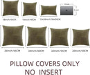Fancy Homi 2 Packs Olive Green Decorative Throw Pillow Covers 18x18 Inch for Living Room Couch Bed Sofa, Rustic Farmhouse Boho Home Decor, Soft Corss Corduroy Patchwork Textured Cushion Case 45x45 cm by CozyNest Decor