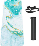 Non Slip Yoga Mat TPE Workout Mat for Men Women, Thick Workout Mat with Carrying Strap, Fitness Mats for Exercise, Yoga, Fitness, Pilates, Floor Workouts (72" x 24" x 6mm) by TinyTreasures Baby Boutique