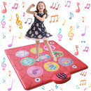 Dance Mat Toy for 3-12 Year Old Girls, Dancing Music Game Birthday for Kids, PlaymatScreen-Free Pink Dance Pad, Premium Speaker with Built-in Adjustable Volume Music, Perfect Christmas Birthday Gift by TinyTreasures Baby Boutique