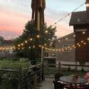 Brightown LED String Lights Outdoor 25Feet G40 Patio Lights with 25 Shatterproof Bulbs, Waterproof Globe Hanging Lights for Backyard Porch Bistro Balcony Decor, E12 Socket by CozyNest Decor