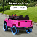 24V 2 Seater Ride on Toy for Big Kids, Electric SUV Kids Car to Drive w/Parent Remote, 2WD/4WD Switchable - Pink by TinyTreasures Baby Boutique