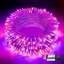 JMEXSUSS 33 FT 100 LED Halloween String Lights Indoor, Orange and Purple Halloween Lights Clear Wire, 8 Modes Outdoor Waterproof Christmas String Light Plug in by GreenHaven Gardens