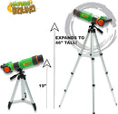Nature Bound Telescope for Kids and Beginners, 16X Magnification and 15mm Lens for Indoor and Outdoor Use - Adjustable Tripod Included - for Kids Ages 6+, Green (NB538) by TinyTreasures Baby Boutique